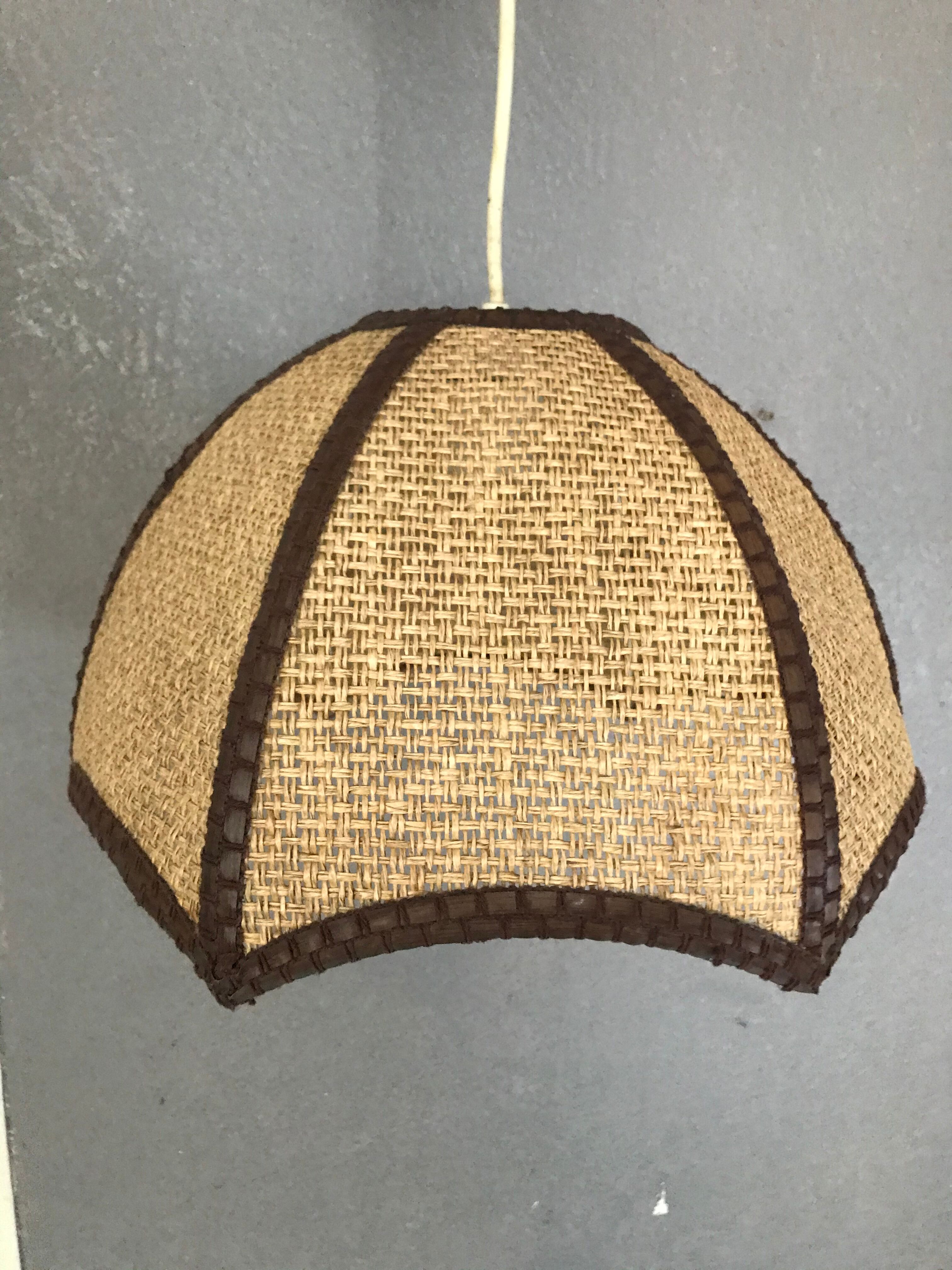 Hanging rattan braid