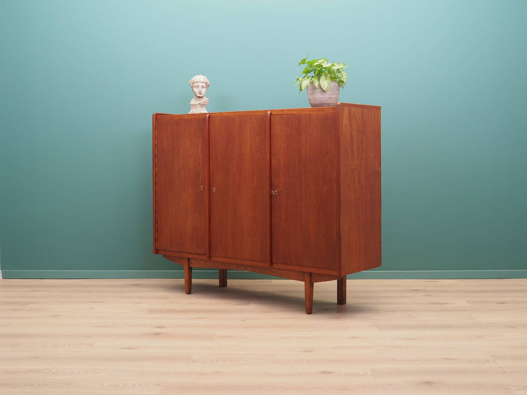 Teak highboard, Danish design, 1960s, production: Denmark