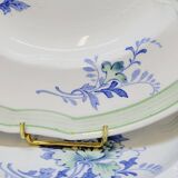 9 Antique KG Lunéville Plates, Regence Model