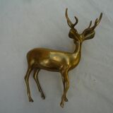 Deer, animal brass, vintage 70s