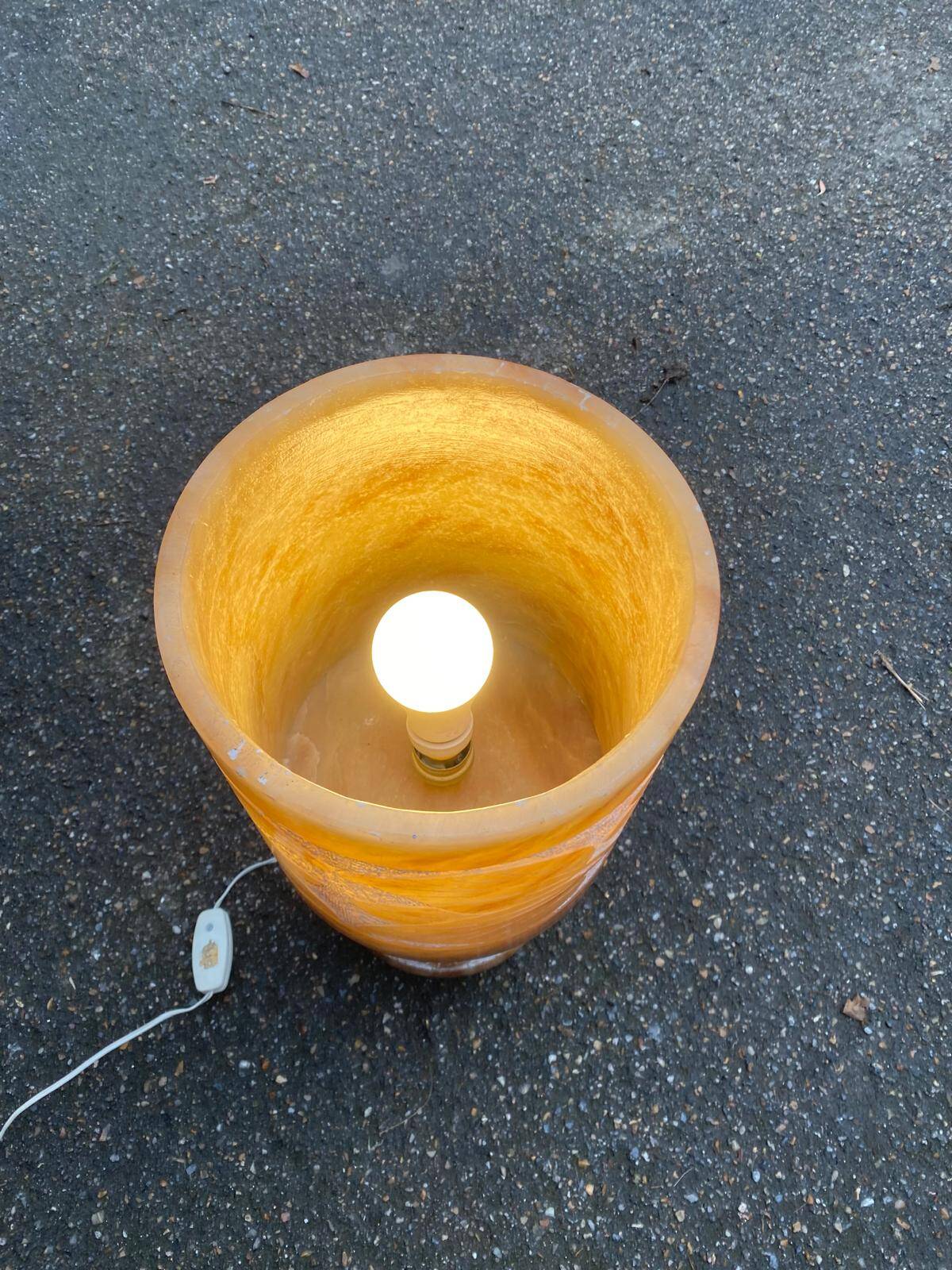 Spanish lamp in alabaster 1980