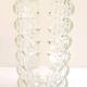 70's chiseled glass vase