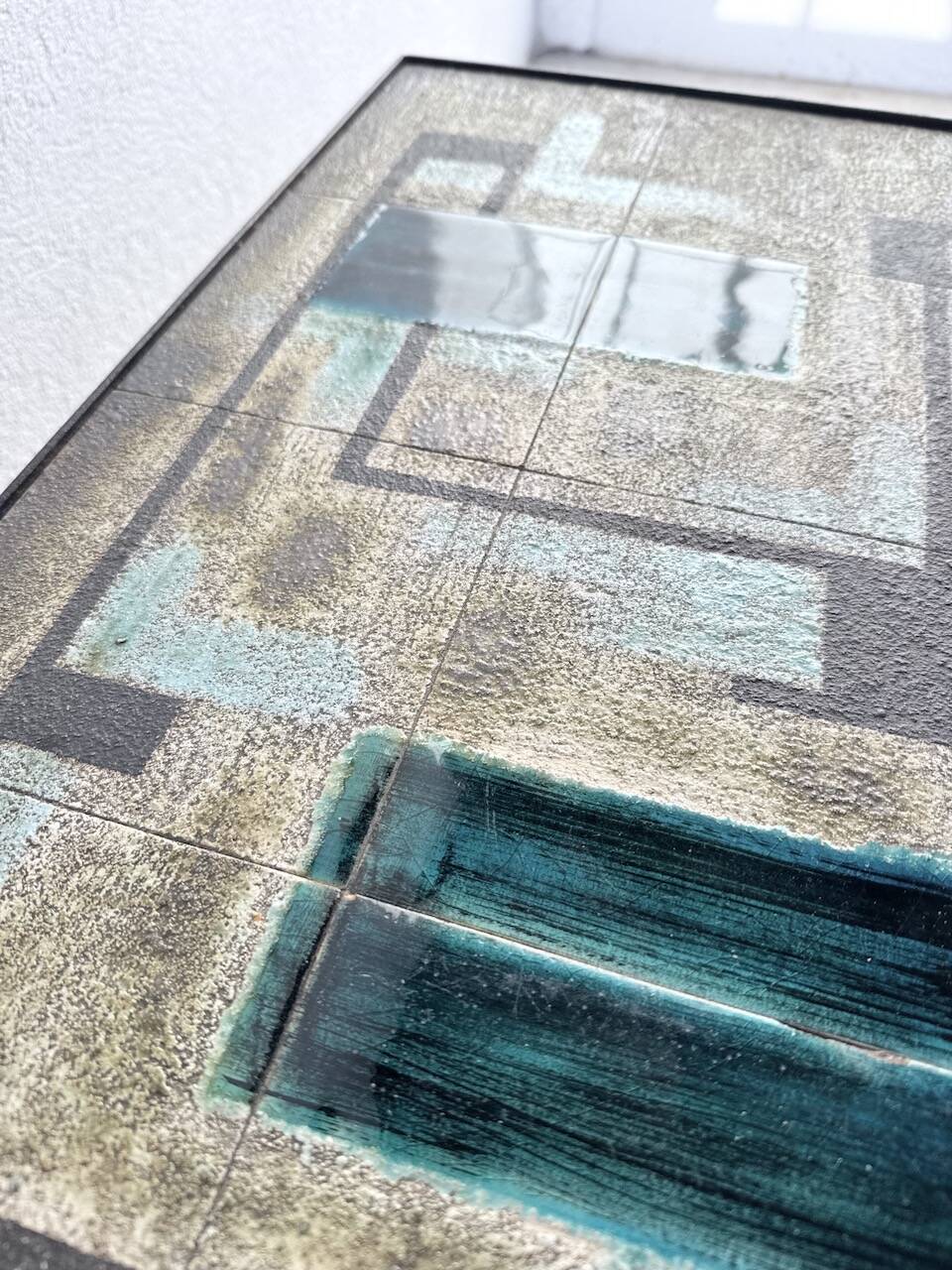 1950s coffee table ceramic Pirot