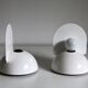 Paire d’appliques Buco blanc de Claudio Dini éditée par Artemide, 1974