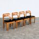 4 chaises de salle à manger en chêne, 1960