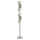 Vintage Space Age Floor Lamp in Steel and Chrome , 1970's Italian Floor lamp