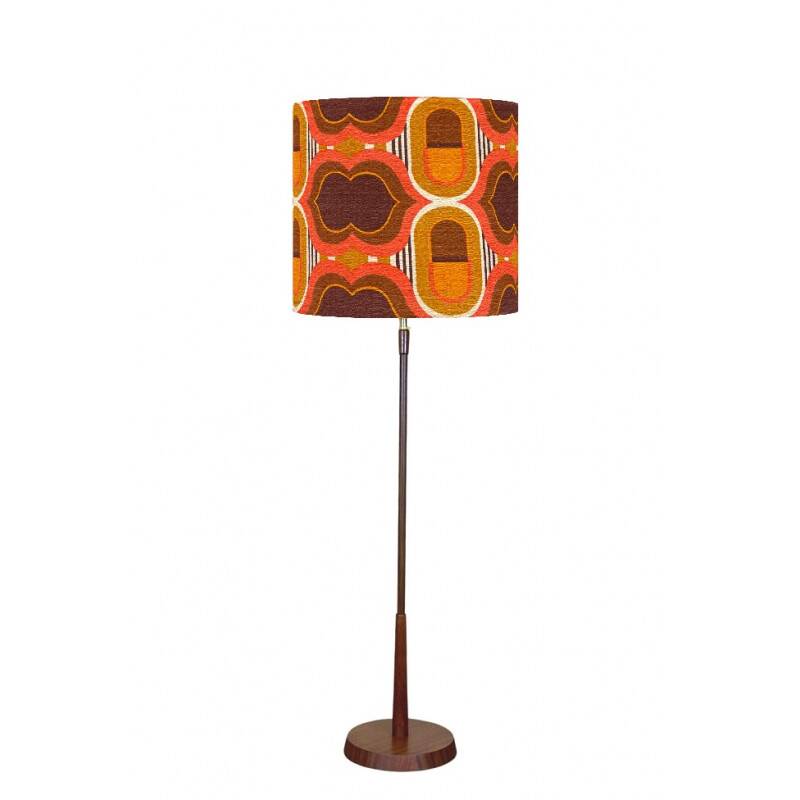 Lips lampshade H38 D45 - vintage 70s fabric