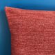 Red striped cushion