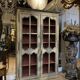 18th-century Provençal library in painted wood