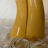 Ceramic table lamp and decorative pot 1980