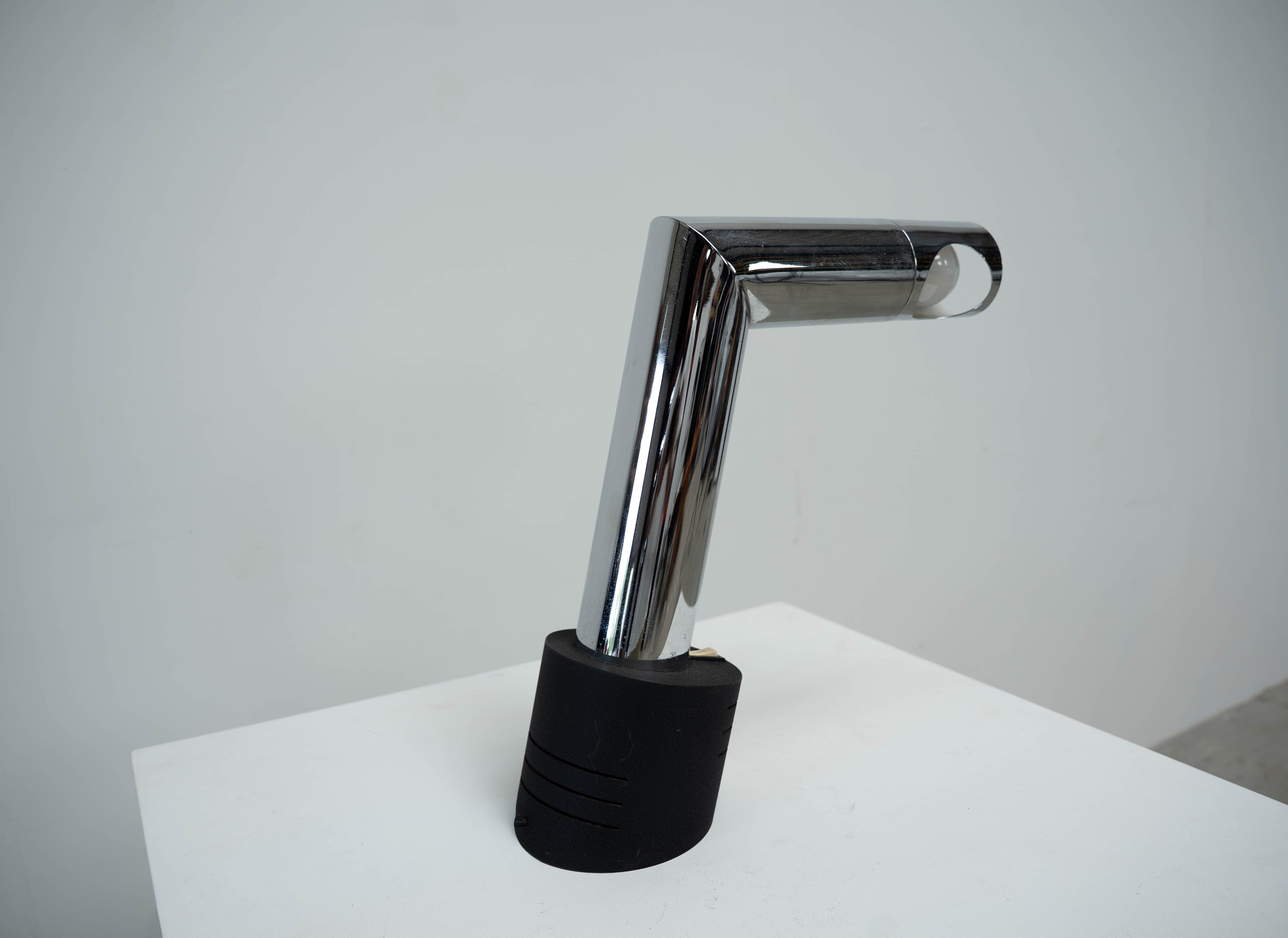 1970s Italian chrome table lamp
