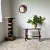 50s Brutalist Oak Coffee Table