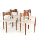 Ensemble de 4 chaises Arne Hovman Olsen pour Kold Mogens