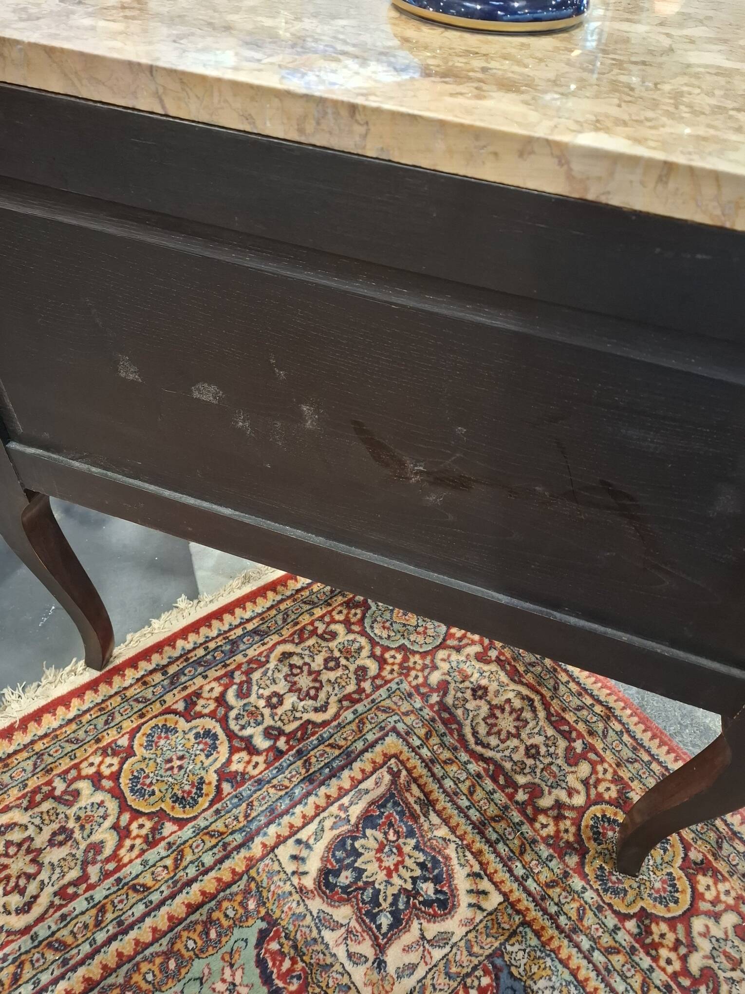 Commode De Style Louix XV En Marqueterie