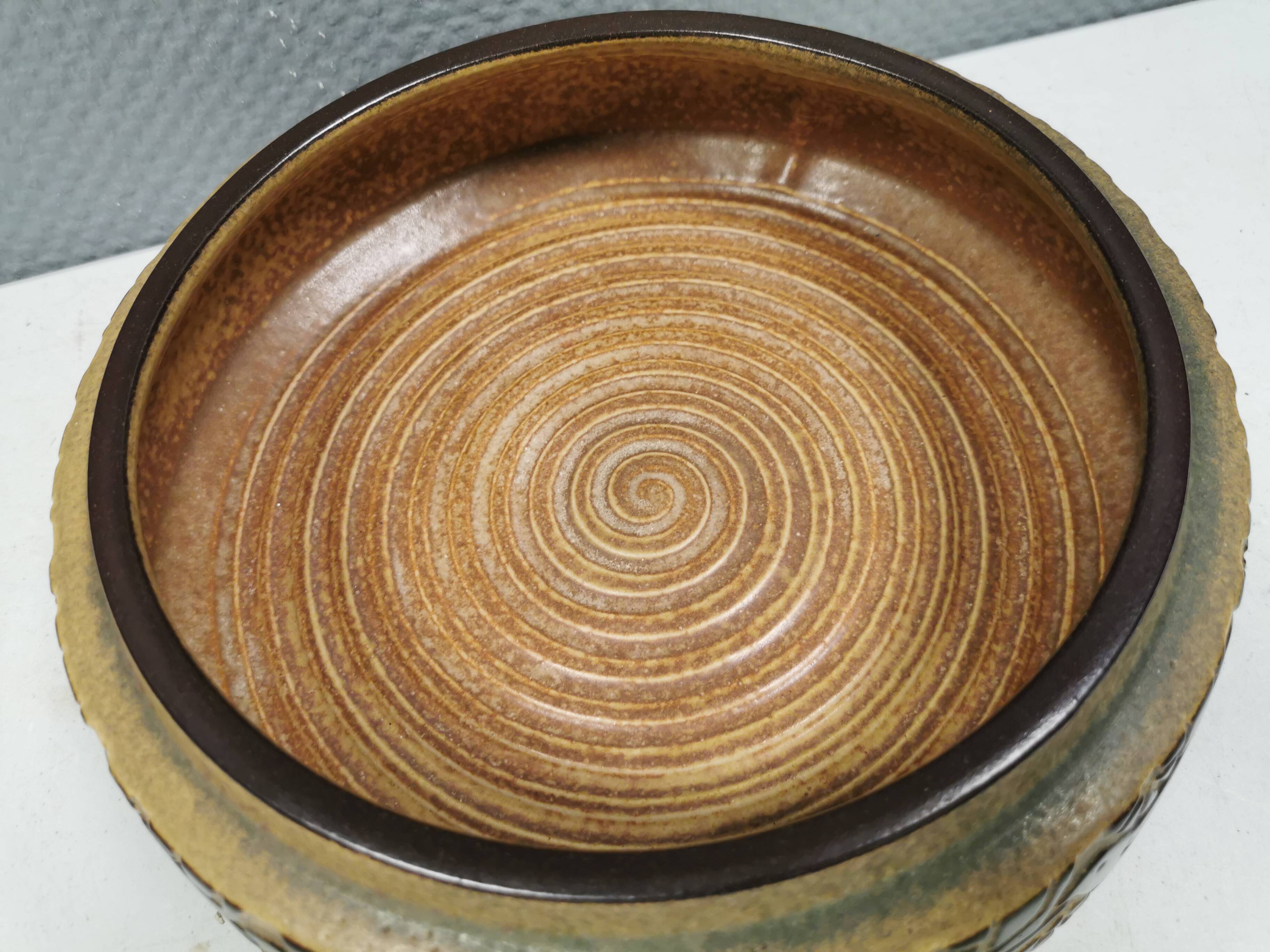 Large dish from Danish Michael Andersen ceramics, Denmark, 1970s