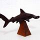 Wooden hammerhead shark 1970