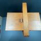 Cute little worker or vintage wooden sewing box