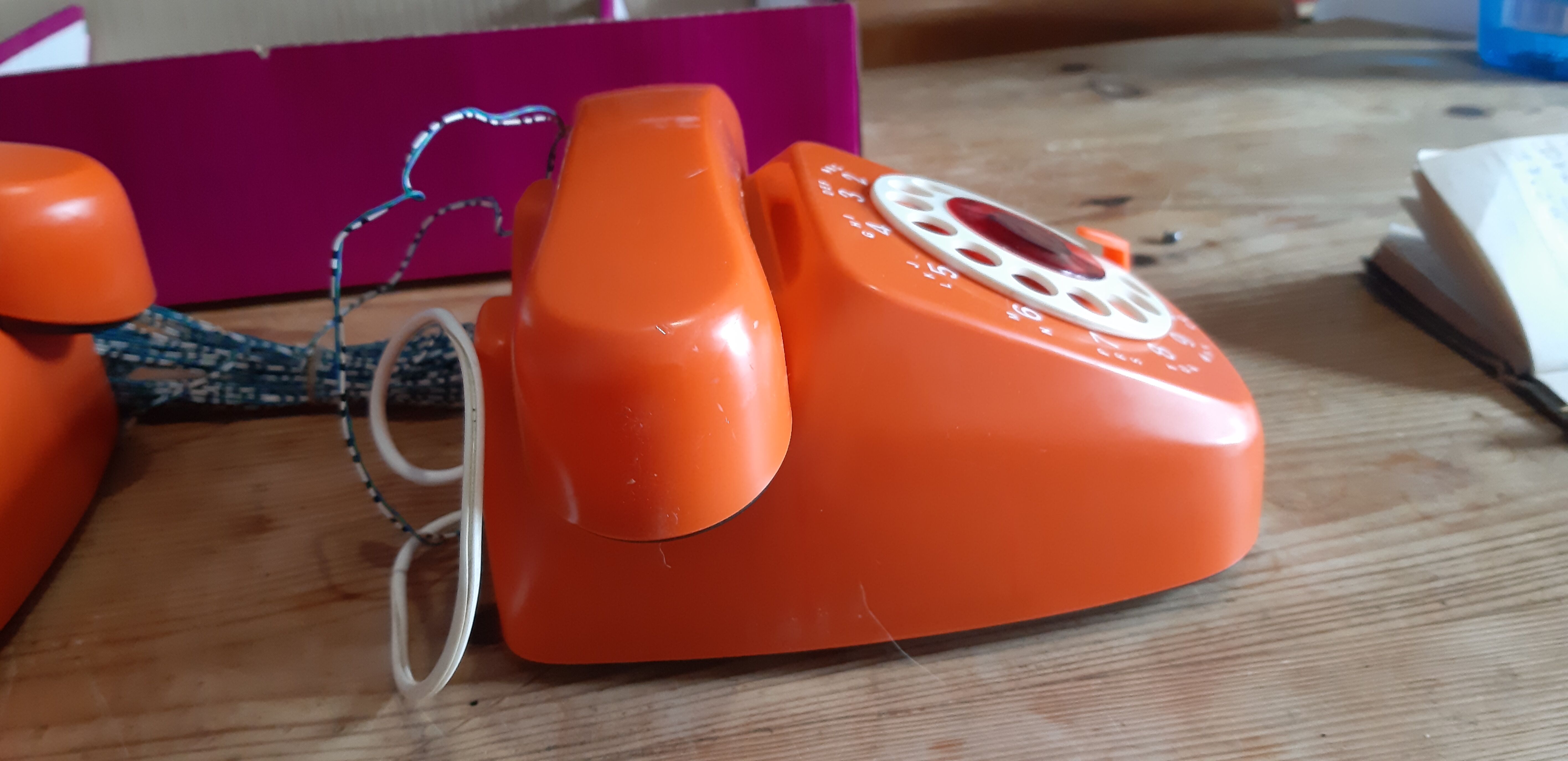 Pair of Vintage Phones , Children's Toy
