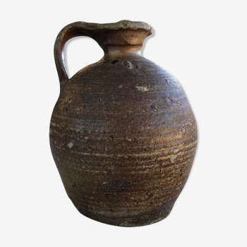 Enamelled sandstone pitcher