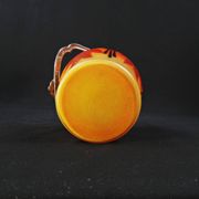 Legras-Montjoye enameled & painted glass biscuit bucket, Art Deco period