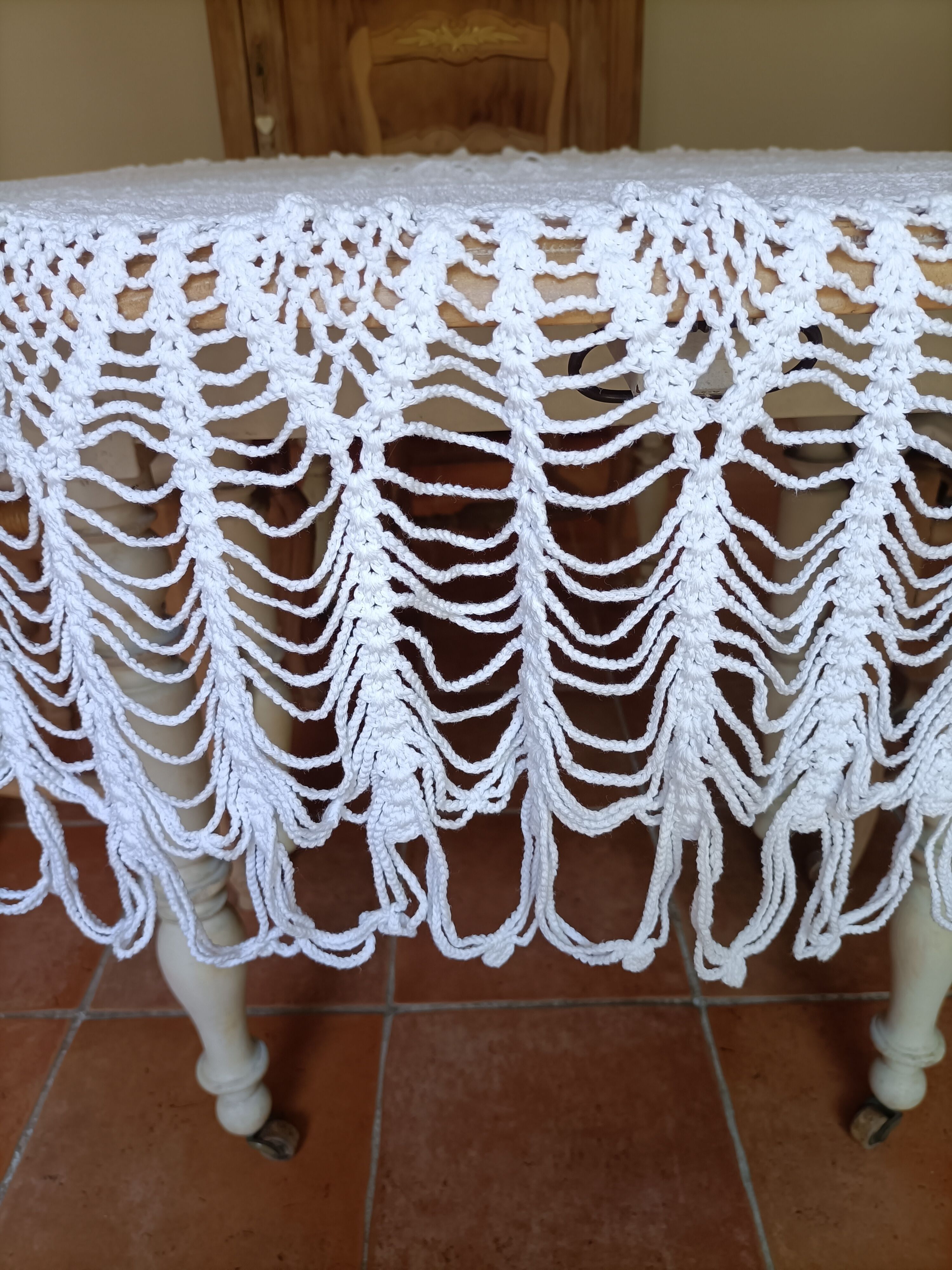 Crochet tablecloth