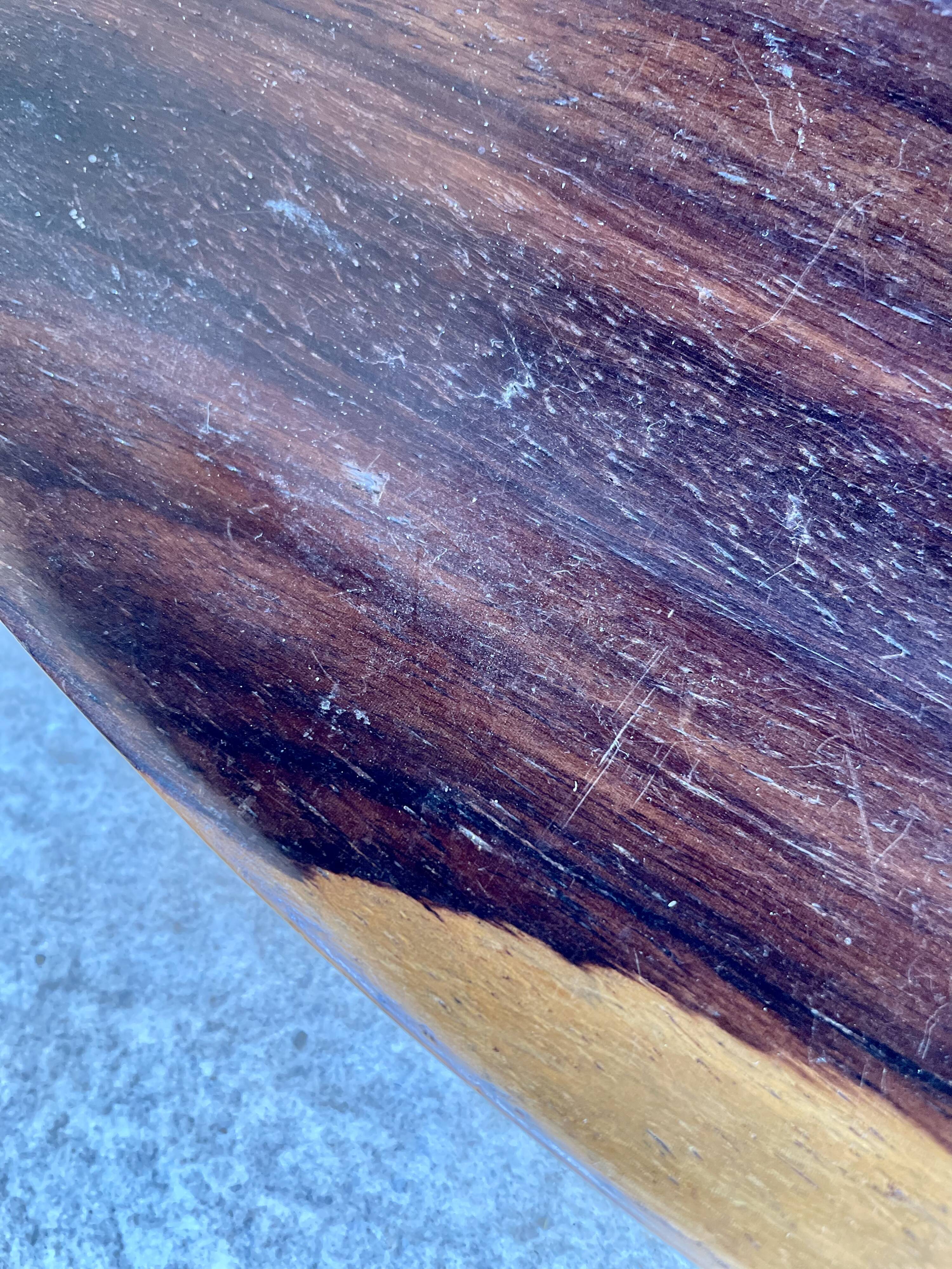 Empty vintage wooden pocket