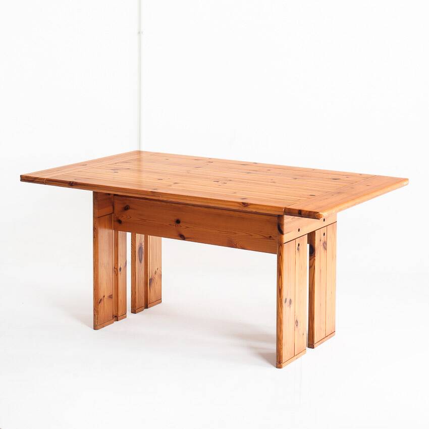 Dining table designed by Silvio Coppola for Fratelli Montina. Italy, 1970s