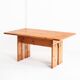 Dining table designed by Silvio Coppola for Fratelli Montina. Italy, 1970s