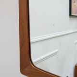 Miroir scandinave en teck vintage