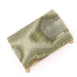 Italian onyx and gold metal catchall, 1970s.