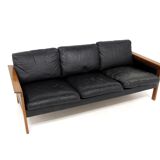 Scandinavian leather sofa, Möbel-Ikea, Sweden, 1960
