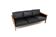 Canapé scandinave en cuir, Möbel-Ikéa, Suède, 1960