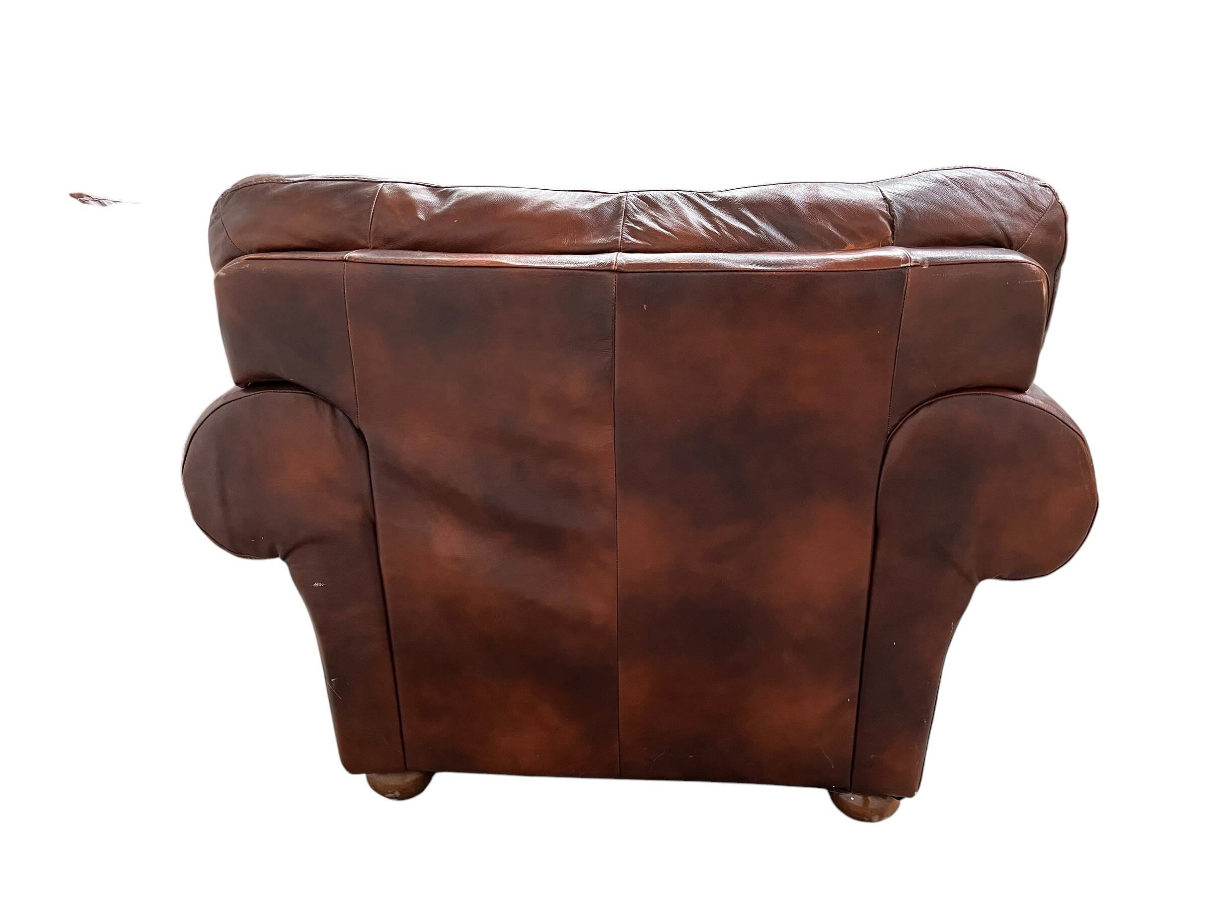Ensemble de 2 fauteuils en cuir tchèque XL