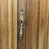 Art Deco period bedroom wardrobe with mirror in walnut and elm burl