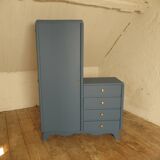 Asymmetrical wardrobe.