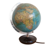 Vintage illuminated globe