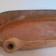 Old glazed terracotta frying pan from the 19th century.