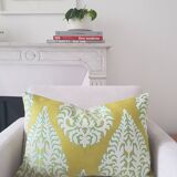 Housse de coussin boheme vert