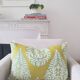 Green bohemian cushion cover