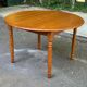 Round extendable dining table Louis Philippe in solid wood 118cm