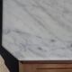 Ancienne commode Louis Philippe en noyer marbre blanc