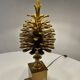 Lampe de table Bronze et Laiton Maison Charles modèle pommes de pin