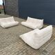 Ligne Roset Togo 3-seater and 2 x 2-seaters in beige corduroy.