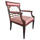Fauteuil Empire Français en Acajou tapissé