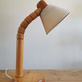 Scandinavian articulated pine lamp