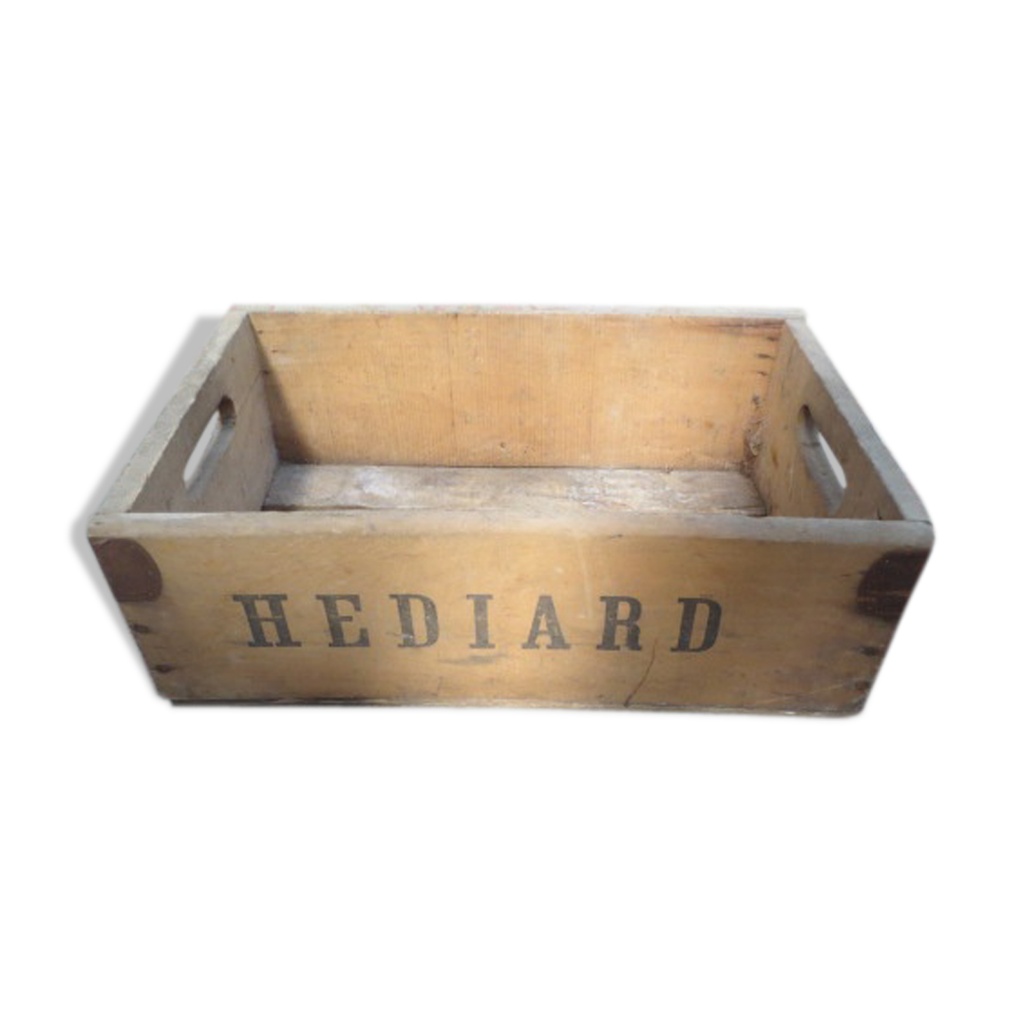 Ancienne caisse en bois et fer hediard