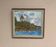Original Swedish Oil on Panel – “Red Cottages near the Lake” by Unknown Artist 1948 – Vintage & Framed – 63 × 57 cm (24.8" × 22.4")