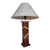 Accent lamp in American walnut veneer.