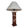 Accent lamp in American walnut veneer.