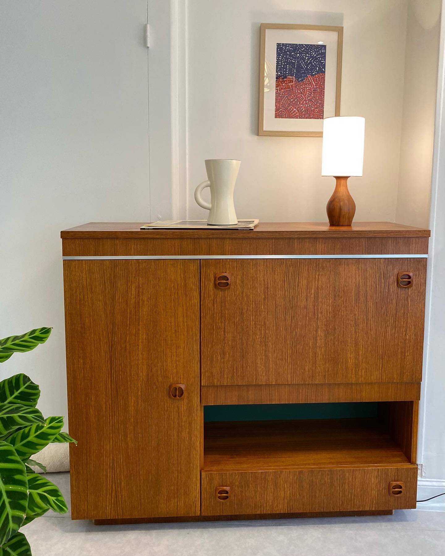 Vintage teak storage unit 1960s